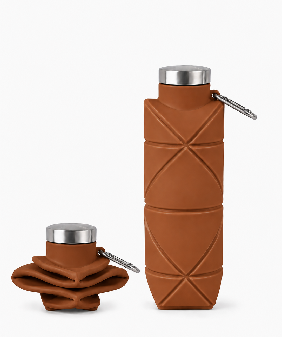 nutty brown collapsible water bottle