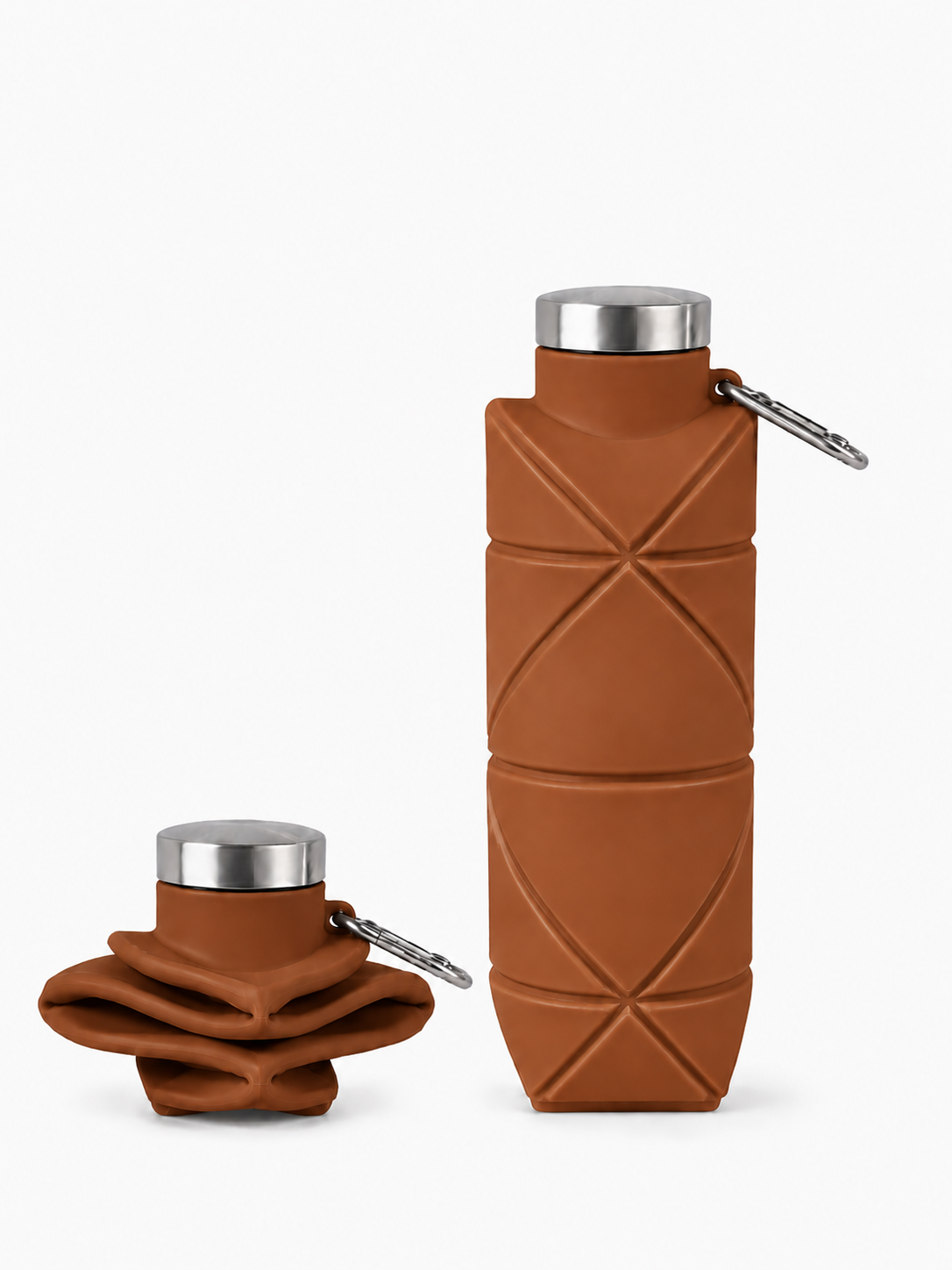 nutty brown collapsible water bottle