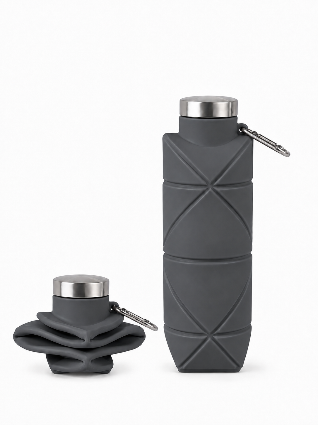 airport collapsible water bottle graphite