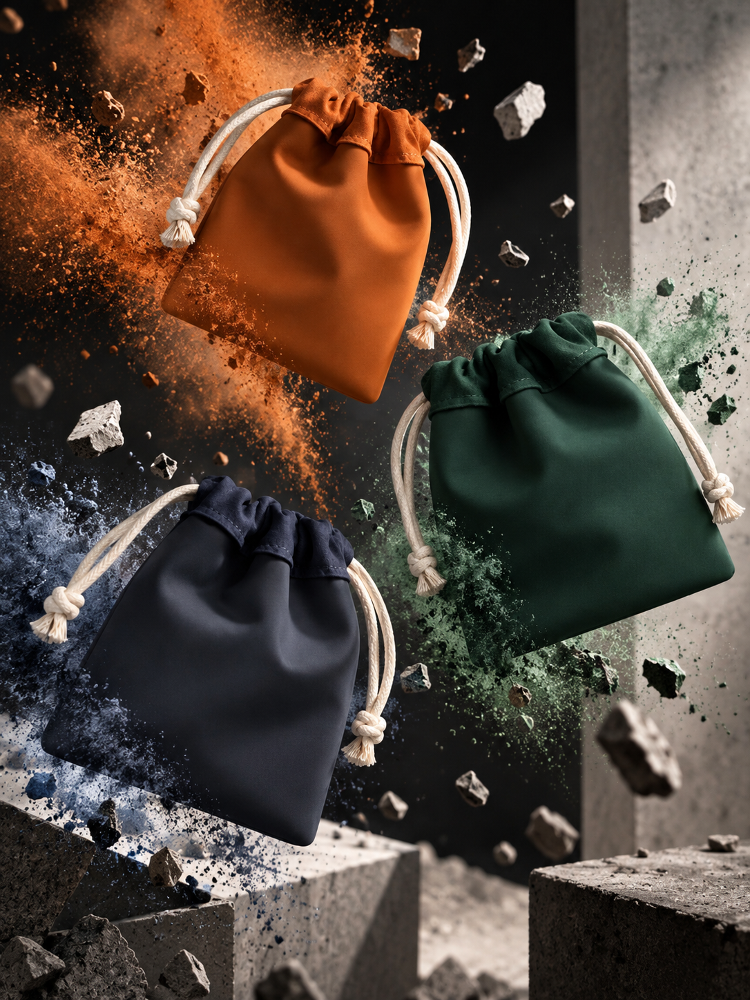 Silicone drawstring pouch by lapetia