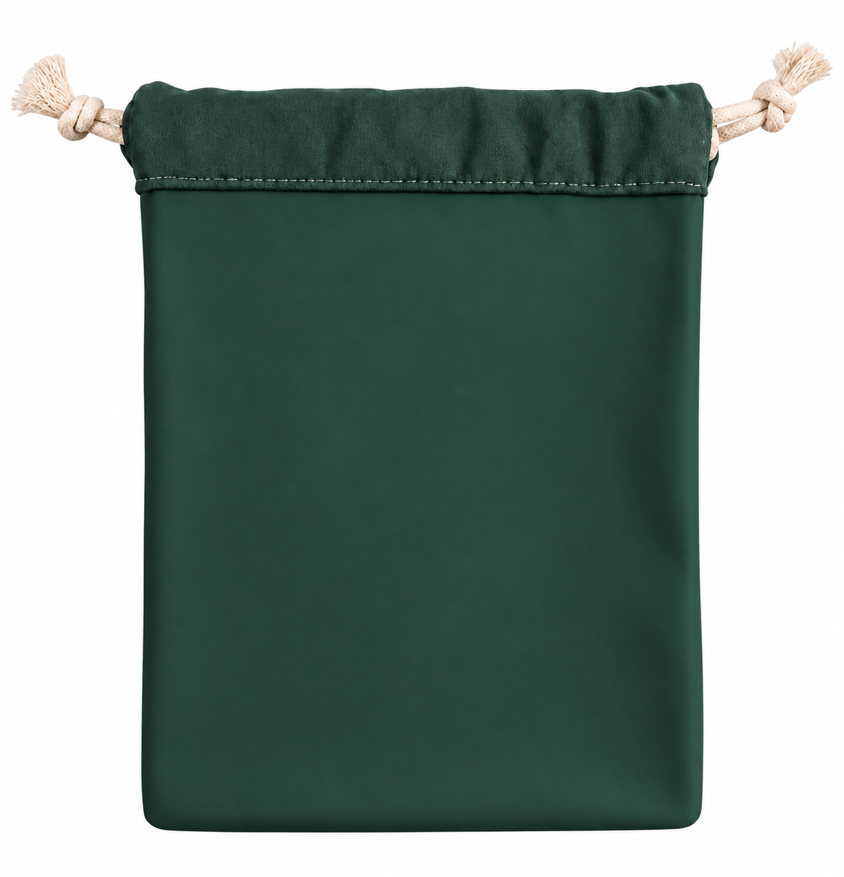 Green silicone drawstring pouch by lapetia