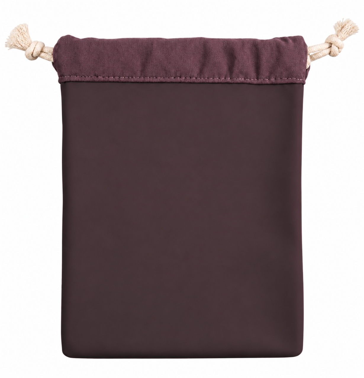 Burgundy silicone drawstring pouch by lapetia